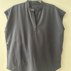 FIGS Charcoal Rafaela - Oversized Scrub Top